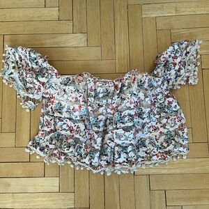 Tularosa Multicolor Floral Off-Shoulder Blouse